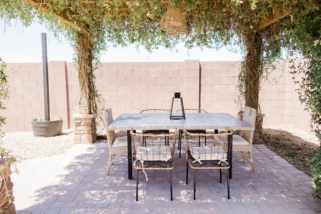 Table and Chairs in the Patio